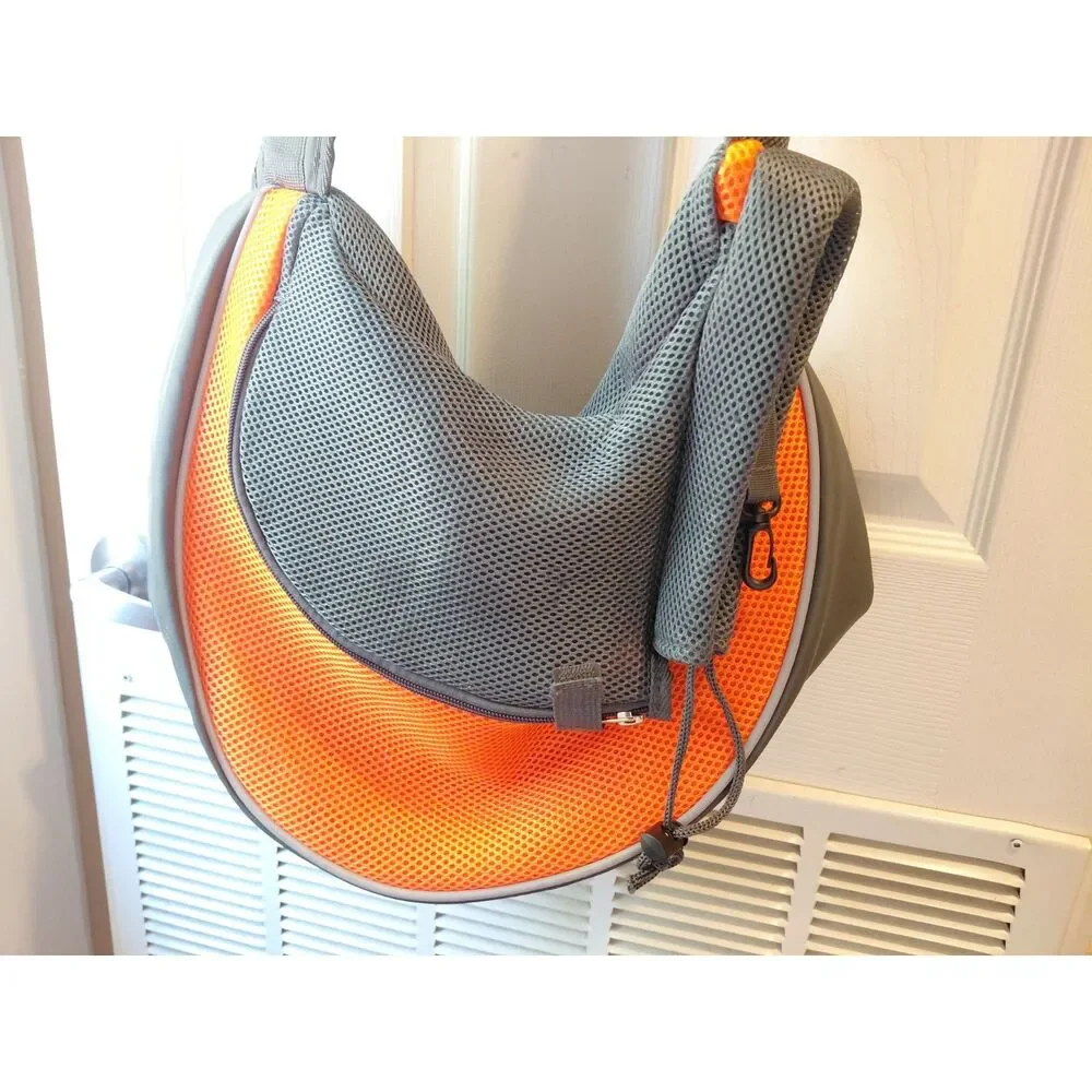Pet Dog Cat Carrier Backpack Travel Tote Shoulder Bag Mesh Sling Large Up To 8lb